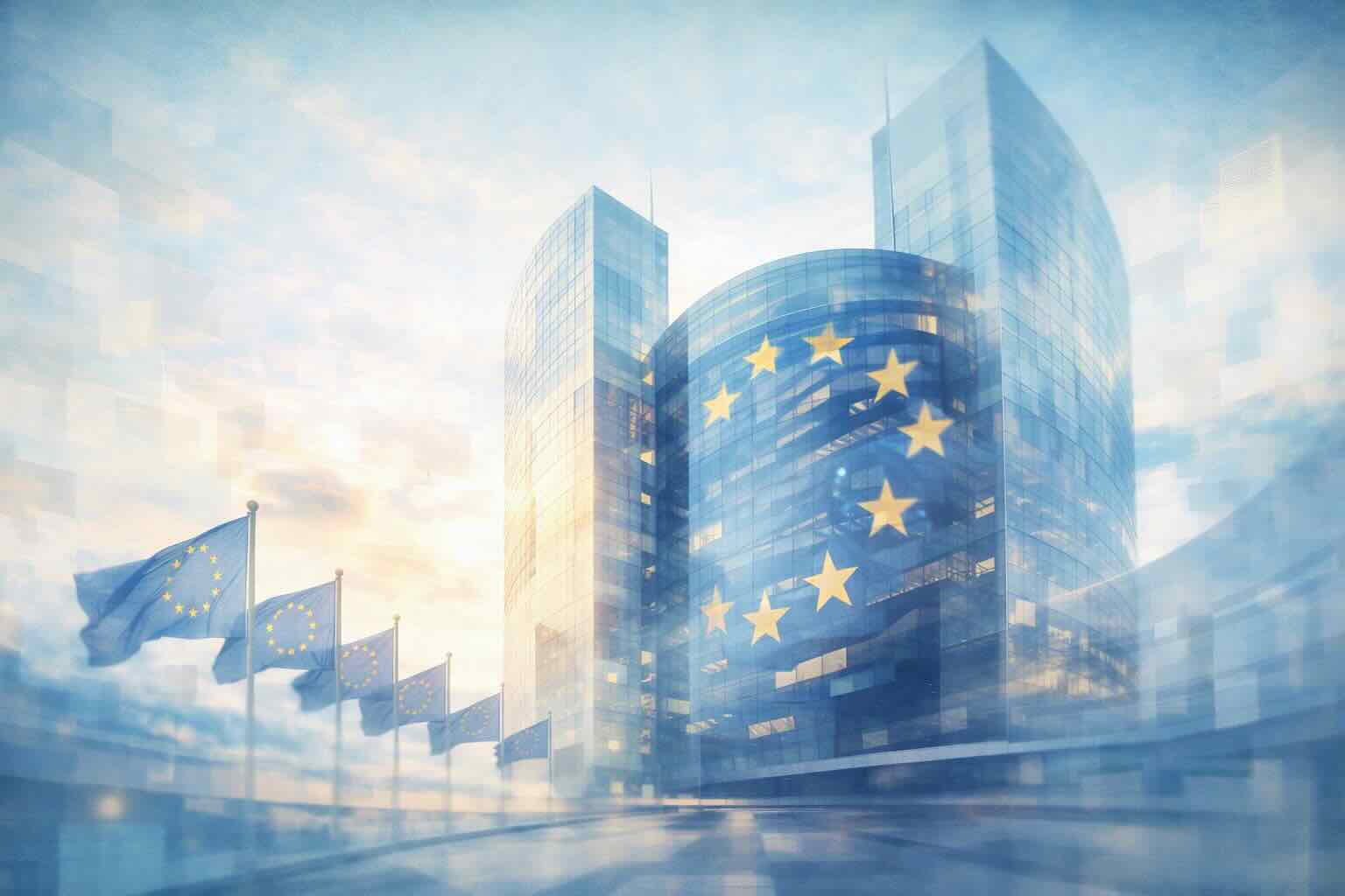 Abstrakte Daten- und Steuerungsvisualisierung für KI-Governance